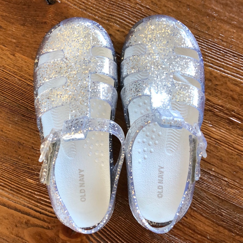 Glitter-Jelly Fisherman Sandals